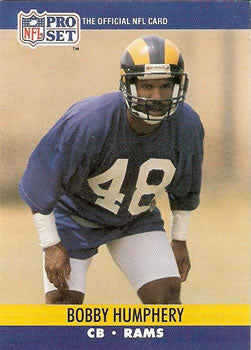 #551 Bobby Humphery - Los Angeles Rams - 1990 Pro Set Football
