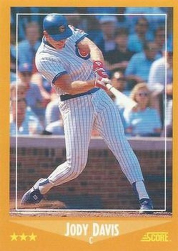 #551 Jody Davis - Chicago Cubs - 1988 Score Baseball