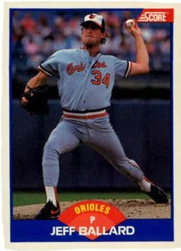 #551 Jeff Ballard - Baltimore Orioles - 1989 Score Baseball