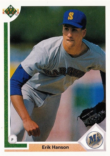 #551 Erik Hanson - Seattle Mariners - 1991 Upper Deck Baseball
