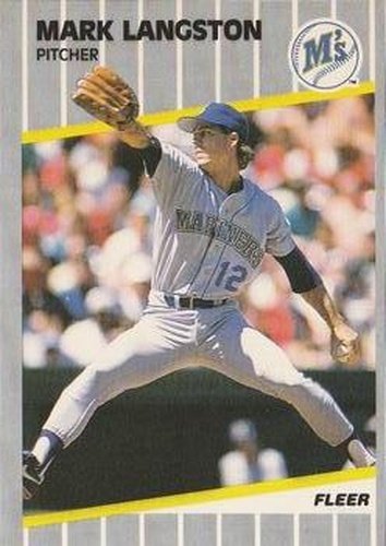 #551 Mark Langston - Seattle Mariners - 1989 Fleer Baseball