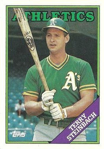 #551 Terry Steinbach - Oakland Athletics - 1988 Topps Baseball