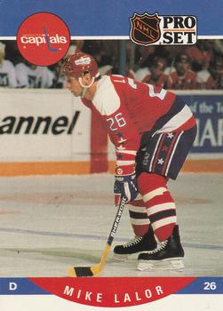 #552 Mike Lalor - Washington Capitals - 1990-91 Pro Set Hockey