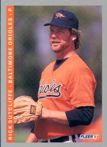 #552 Rick Sutcliffe - Baltimore Orioles - 1993 Fleer Baseball