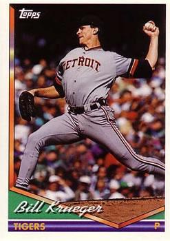 #552 Bill Krueger - Detroit Tigers - 1994 Topps Baseball