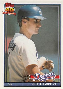 #552 Jeff Hamilton - Los Angeles Dodgers - 1991 O-Pee-Chee Baseball