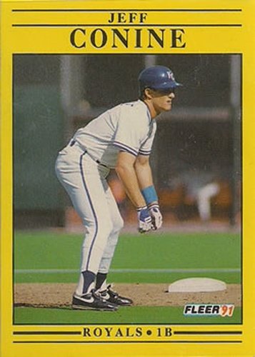 #553 Jeff Conine - Kansas City Royals - 1991 Fleer Baseball