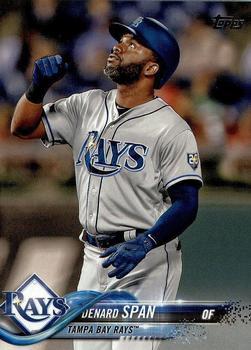 #553 Denard Span - Tampa Bay Rays - 2018 Topps Baseball
