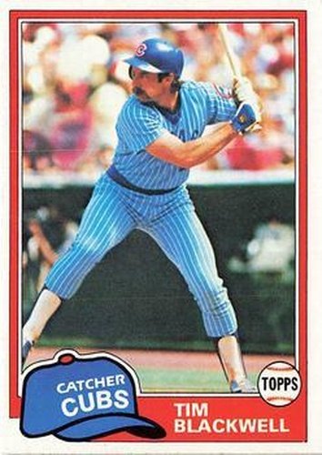 #553 Tim Blackwell - Chicago Cubs - 1981 Topps Baseball