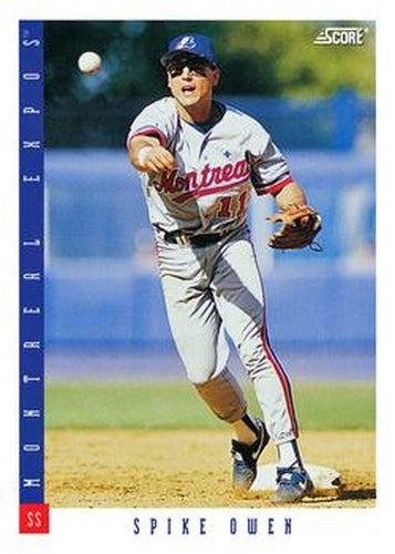 #554 Spike Owen - Montreal Expos - 1993 Score Baseball