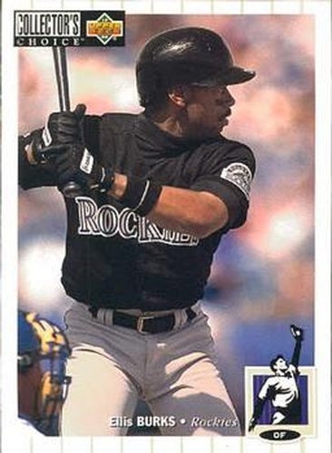 #554 Ellis Burks - Colorado Rockies - 1994 Collector's Choice Baseball