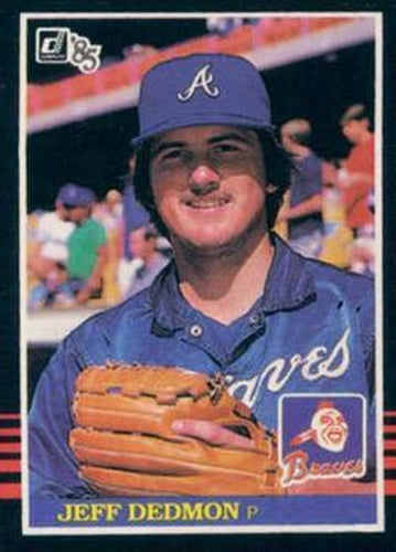 #554 Jeff Dedmon - Atlanta Braves - 1985 Donruss Baseball