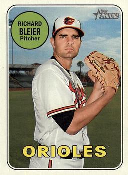 #554 Richard Bleier - Baltimore Orioles - 2018 Topps Heritage Baseball