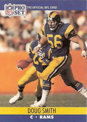#554 Doug Smith - Los Angeles Rams - 1990 Pro Set Football
