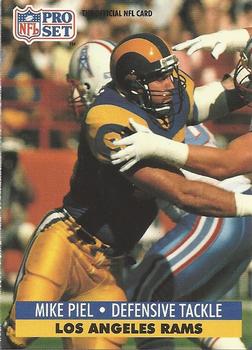 #555 Mike Piel - Los Angeles Rams - 1991 Pro Set Football