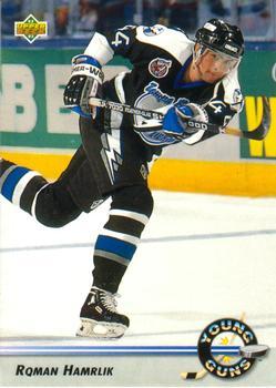 #555 Roman Hamrlik - Tampa Bay Lightning - 1992-93 Upper Deck Hockey