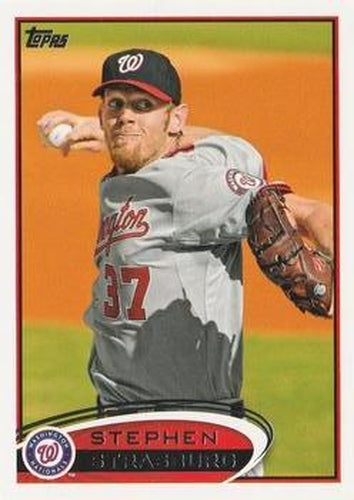 #556 Stephen Strasburg - Washington Nationals - 2012 Topps Baseball
