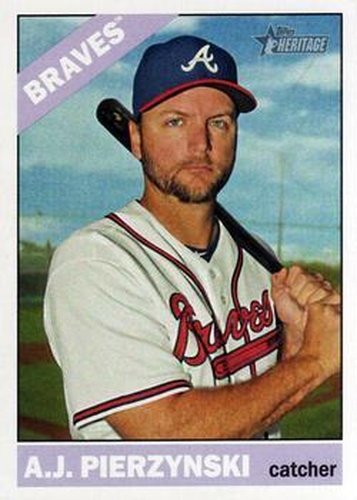 #556 A.J. Pierzynski - Atlanta Braves - 2015 Topps Heritage Baseball