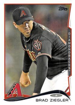 #556 Brad Ziegler - Arizona Diamondbacks - 2014 Topps Baseball