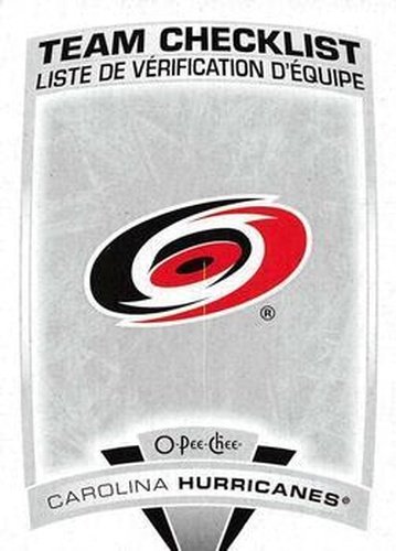 #556 Carolina Hurricanes - Carolina Hurricanes - 2019-20 O-Pee-Chee Hockey