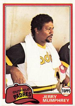 #556 Jerry Mumphrey - San Diego Padres - 1981 Topps Baseball