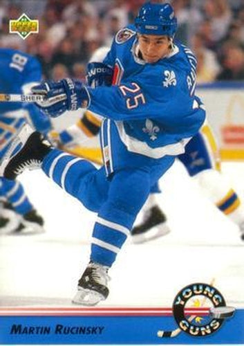 #556 Martin Rucinsky - Quebec Nordiques - 1992-93 Upper Deck Hockey