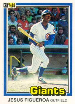 #556a Jesus Figueroa - San Francisco Giants - 1981 Donruss Baseball