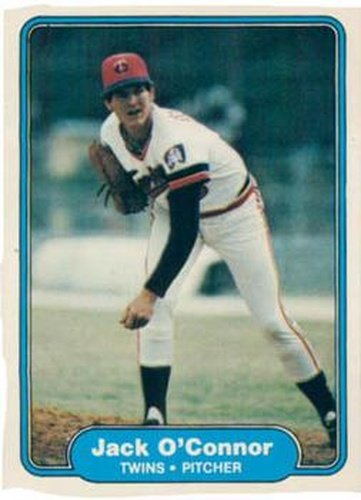 #557 Jack O'Connor - Minnesota Twins - 1982 Fleer Baseball