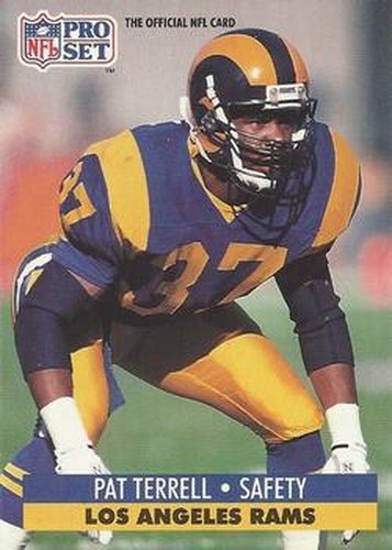 #558 Pat Terrell - Los Angeles Rams - 1991 Pro Set Football