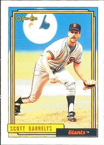 #558 Scott Garrelts - San Francisco Giants - 1992 O-Pee-Chee Baseball