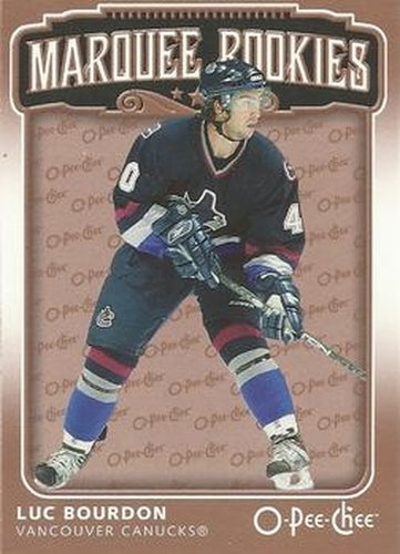 #558 Luc Bourdon - Vancouver Canucks - 2006-07 O-Pee-Chee Hockey