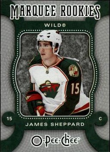 #558 James Sheppard - Minnesota Wild - 2007-08 O-Pee-Chee Hockey