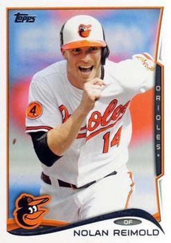 #558 Nolan Reimold - Baltimore Orioles - 2014 Topps Baseball