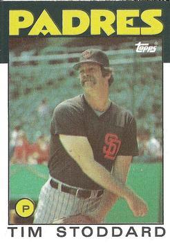 #558 Tim Stoddard - San Diego Padres - 1986 Topps Baseball