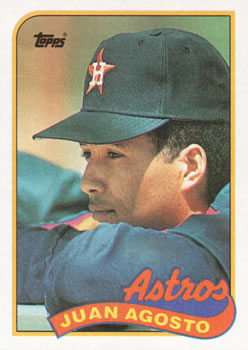 #559 Juan Agosto - Houston Astros - 1989 Topps Baseball