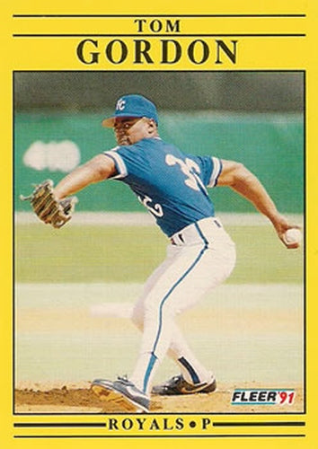 #559 Tom Gordon - Kansas City Royals - 1991 Fleer Baseball