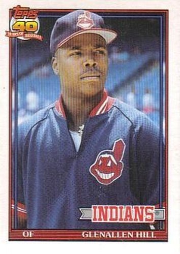 #55T Glenallen Hill - Cleveland Indians - 1991 Topps Traded Baseball