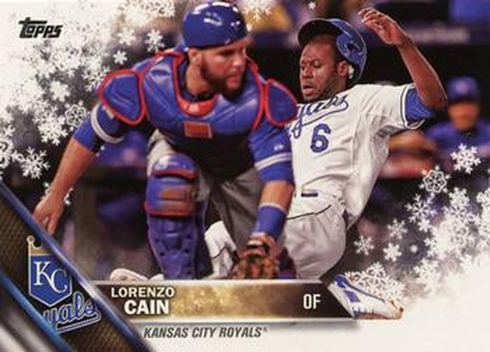 #HMW55 Lorenzo Cain - Kansas City Royals - 2016 Topps Holiday Baseball