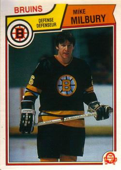#55 Mike Milbury - Boston Bruins - 1983-84 O-Pee-Chee Hockey