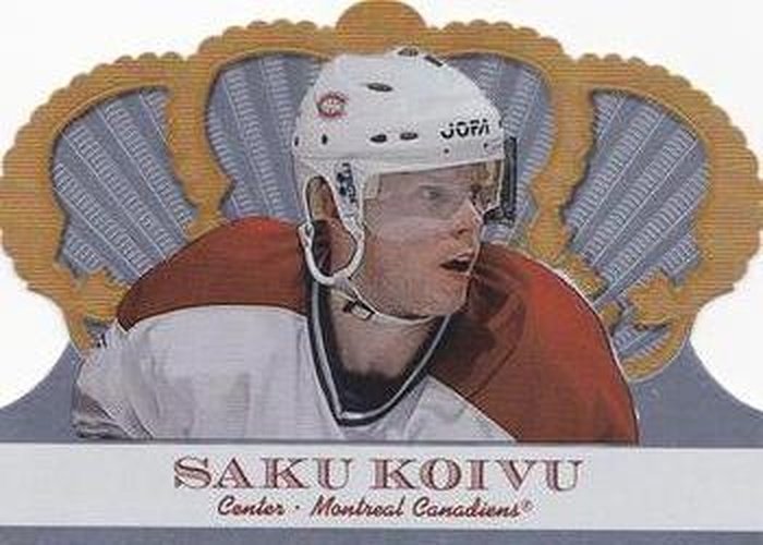 #55 Saku Koivu - Montreal Canadiens - 2000-01 Pacific Crown Royale Hockey