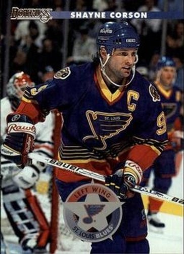 #55 Shayne Corson - St. Louis Blues - 1996-97 Donruss Hockey