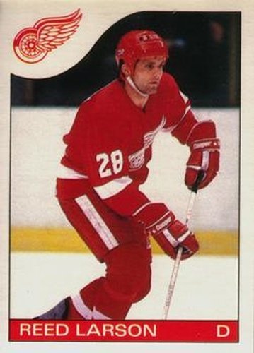 #55 Reed Larson - Detroit Red Wings - 1985-86 O-Pee-Chee Hockey