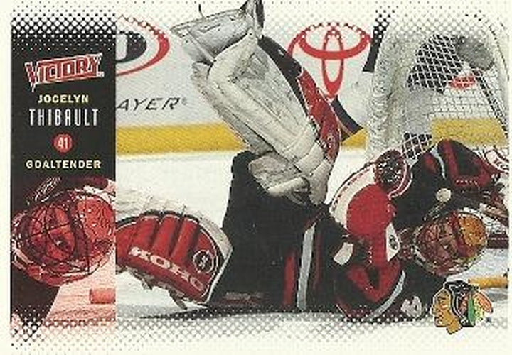 #55 Jocelyn Thibault - Chicago Blackhawks - 2000-01 Upper Deck Victory Hockey