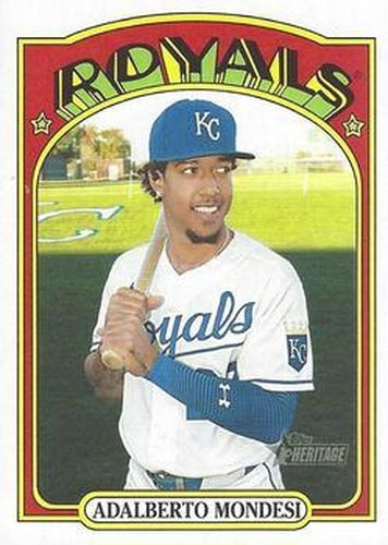 #55 Adalberto Mondesi - Kansas City Royals - 2021 Topps Heritage Baseball
