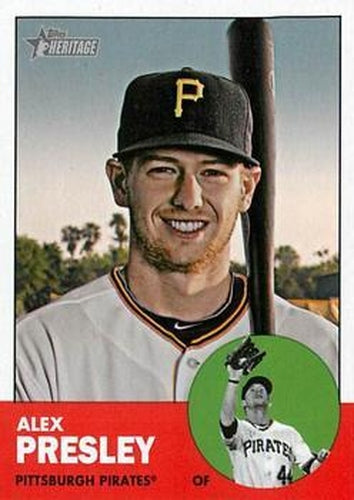 #55 Alex Presley - Pittsburgh Pirates - 2012 Topps Heritage Baseball
