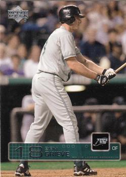 #55 Ben Grieve - Tampa Bay Devil Rays - 2003 Upper Deck Baseball