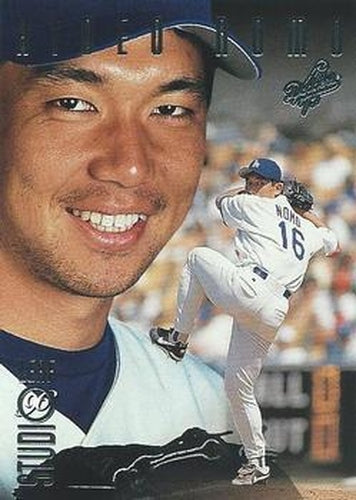 #55 Hideo Nomo - Los Angeles Dodgers - 1996 Studio Baseball