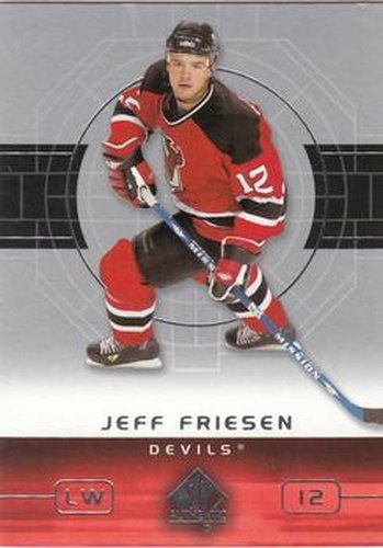 #55 Jeff Friesen - New Jersey Devils - 2002-03 SP Authentic Hockey