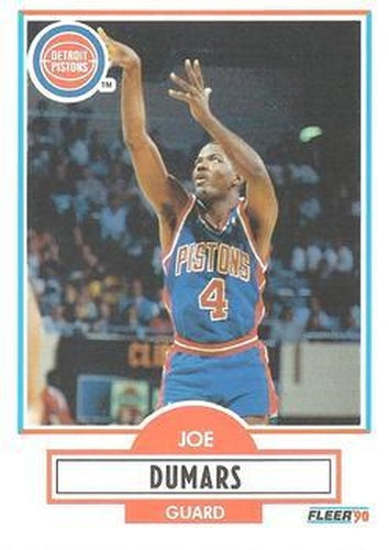 #55 Joe Dumars - Detroit Pistons - 1990-91 Fleer Basketball