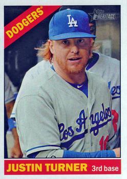 #55 Justin Turner - Los Angeles Dodgers - 2015 Topps Heritage Baseball